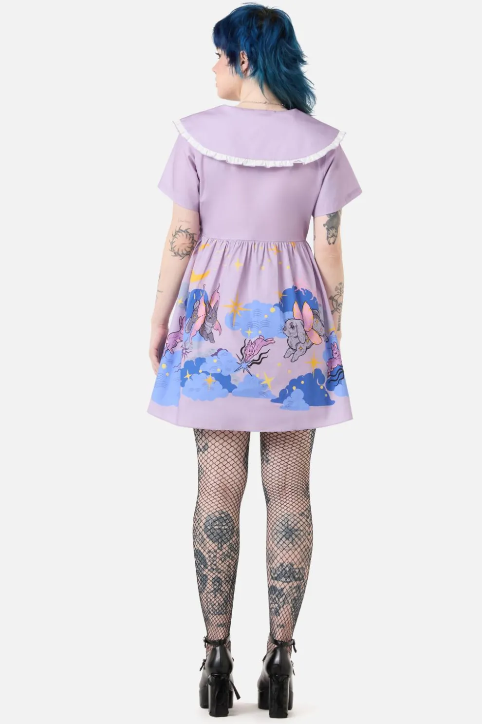 Goodnight Bunny Border Dress