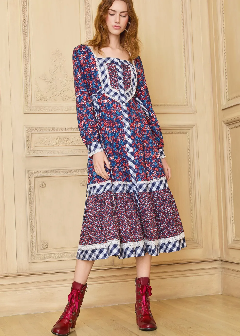 GUNNE SAX for ModCloth Veronica Midi Dress