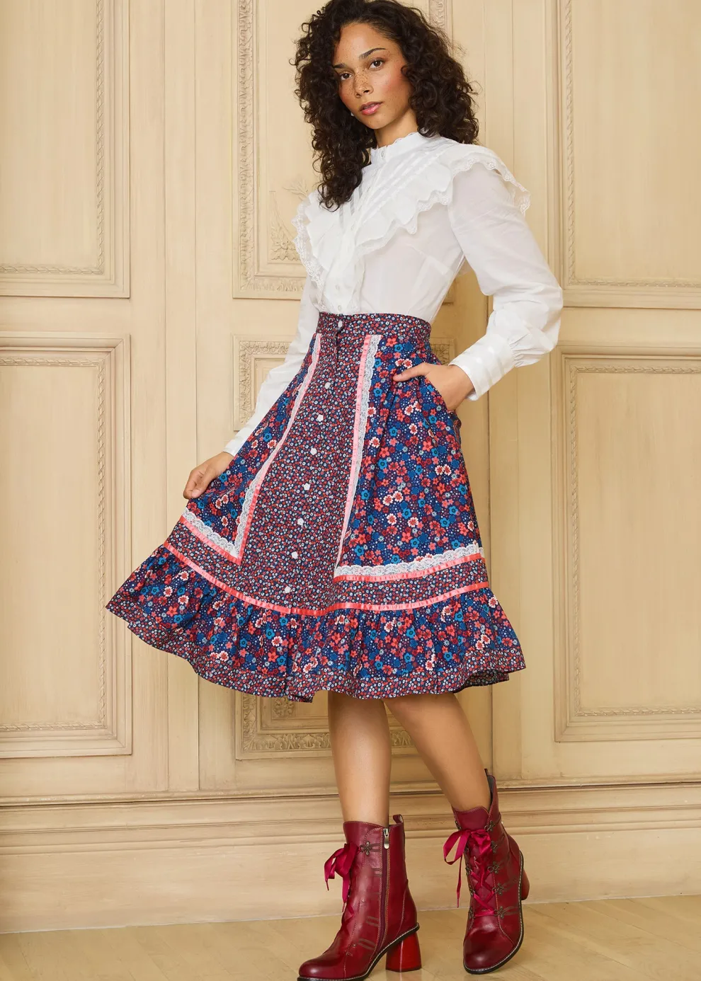 GUNNE SAX for ModCloth's Isabella Midi Skirt