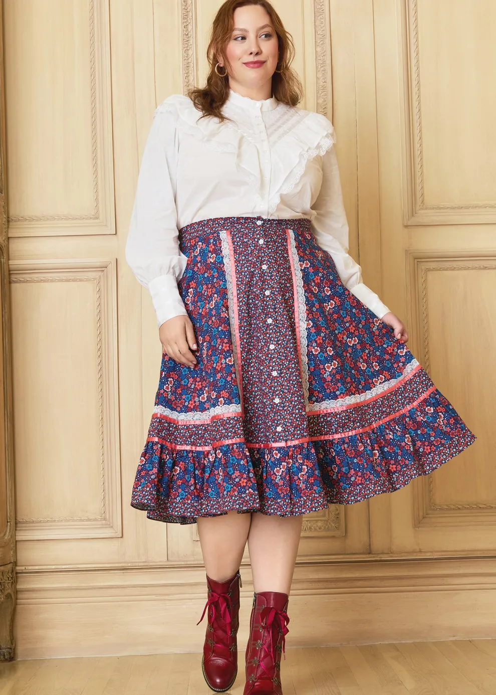 GUNNE SAX for ModCloth's Isabella Midi Skirt