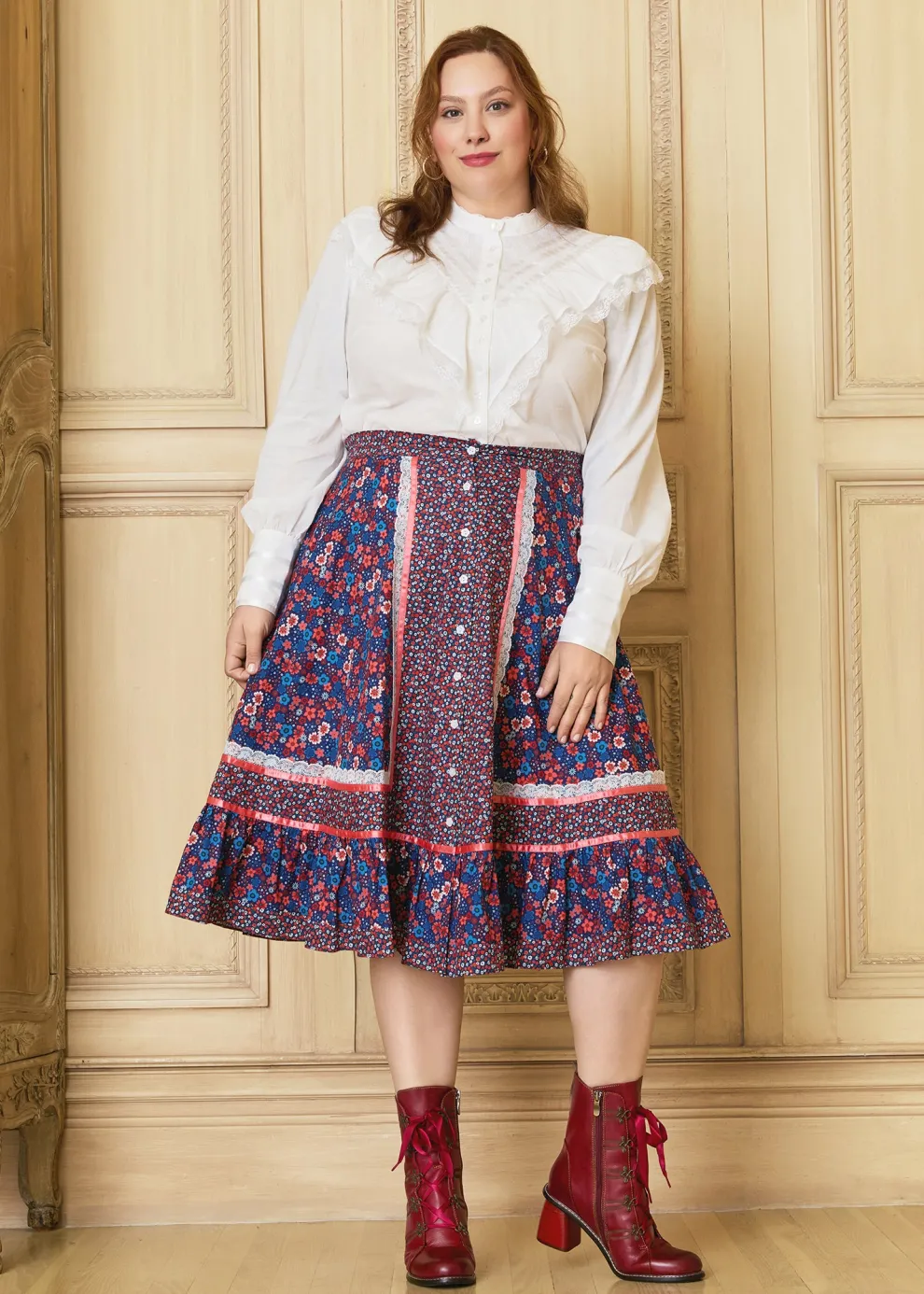 GUNNE SAX for ModCloth's Isabella Midi Skirt