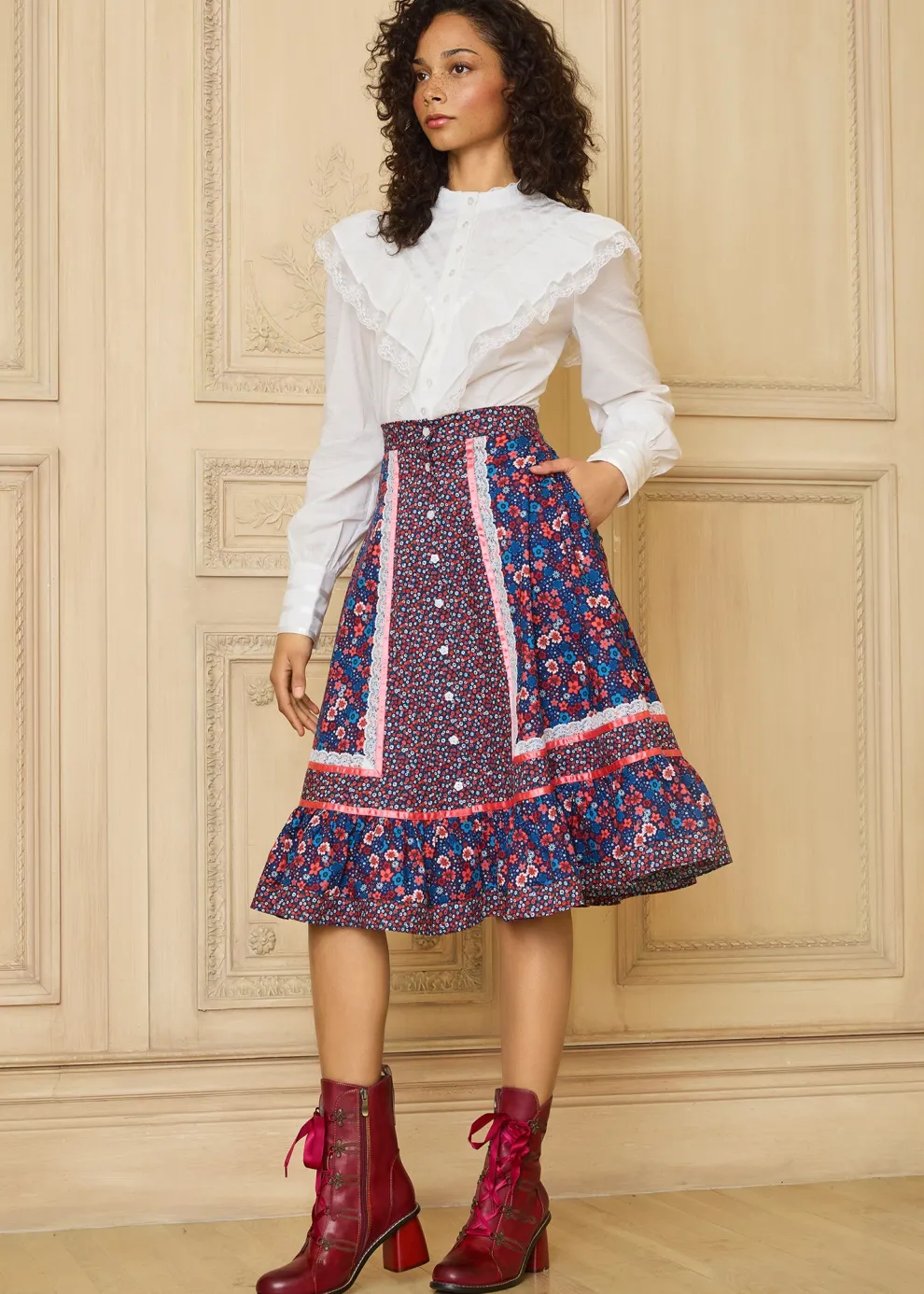 GUNNE SAX for ModCloth's Isabella Midi Skirt