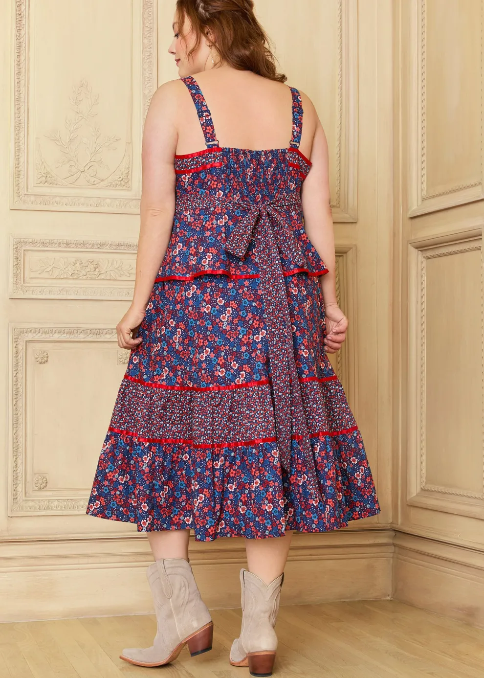 GUNNE SAX for ModCloth Grace Peplum Midi Dress