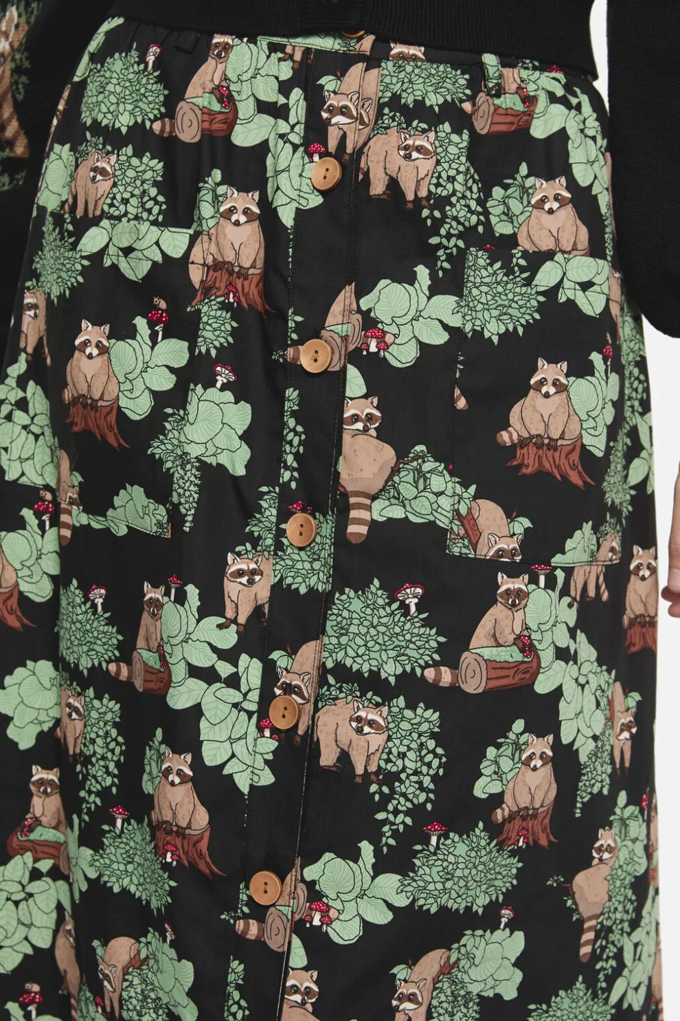 Haus Of Raccon Print Skirt