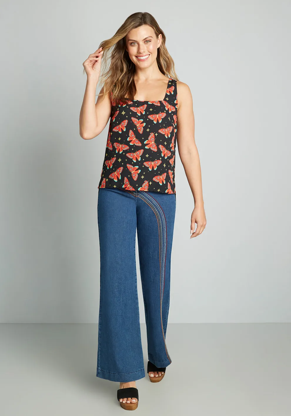 Hip To Be Square Neck Tank Top