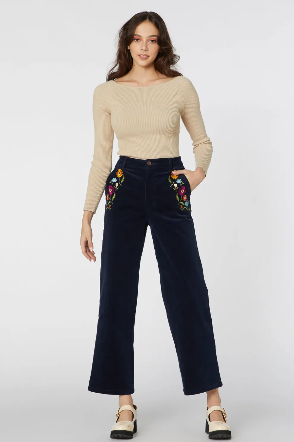 Ingrid Floral Jean