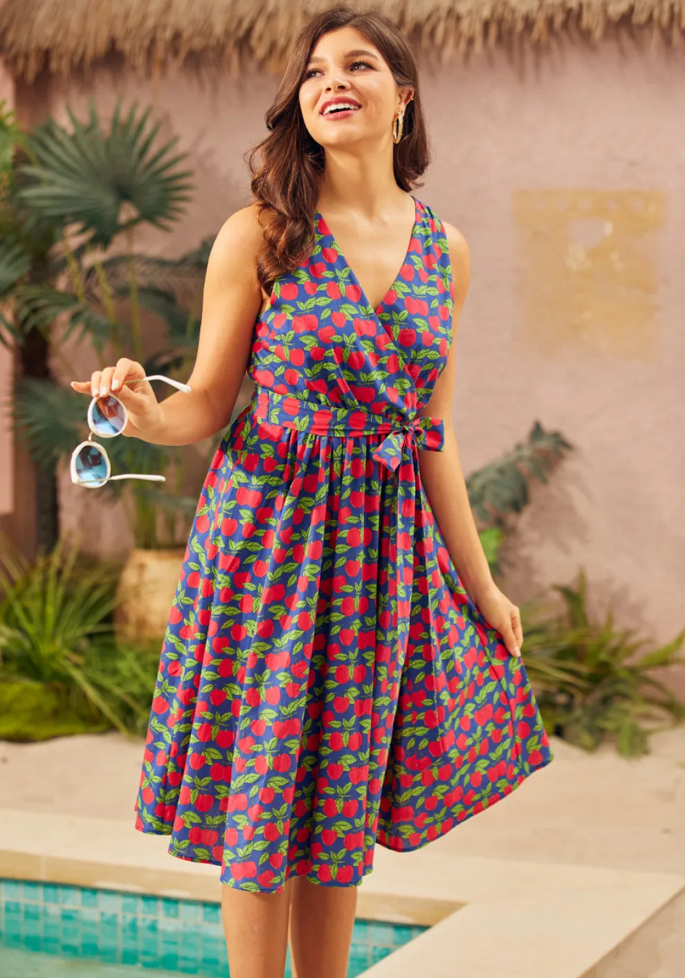 Instant Energy Faux-Wrap Dress