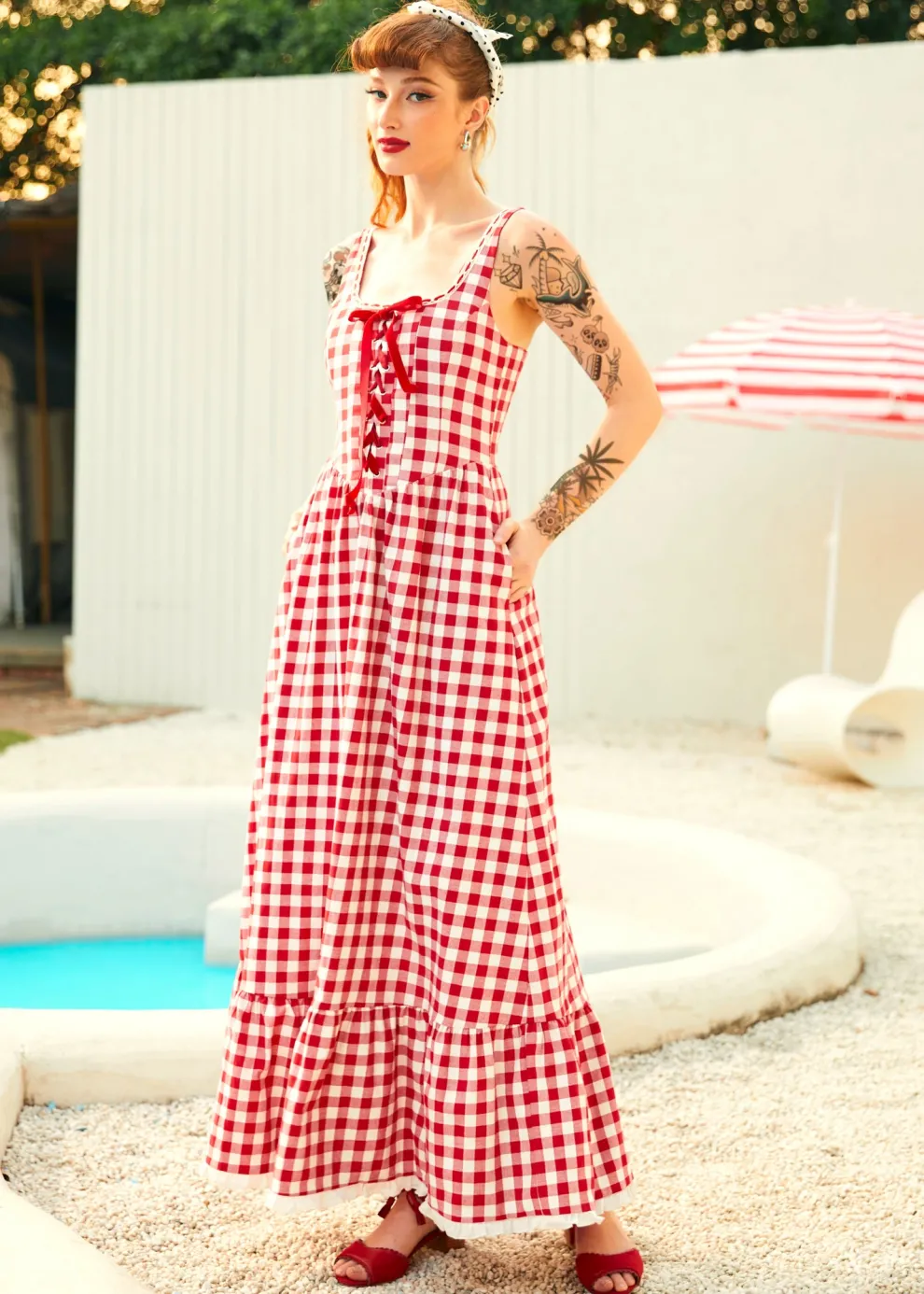 Jam Gingham Corset Dress