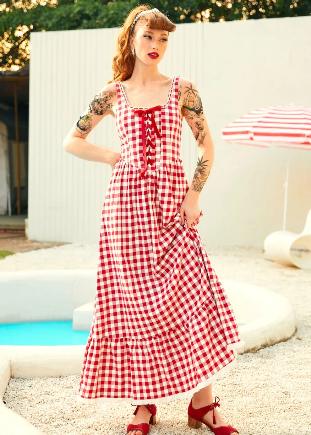 Jam Gingham Corset Dress