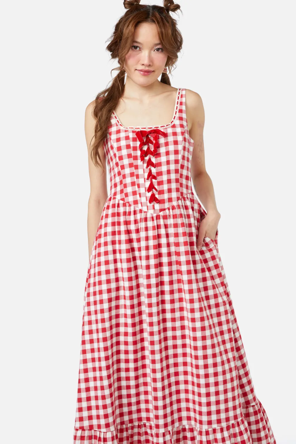 Jam Gingham Corset Dress