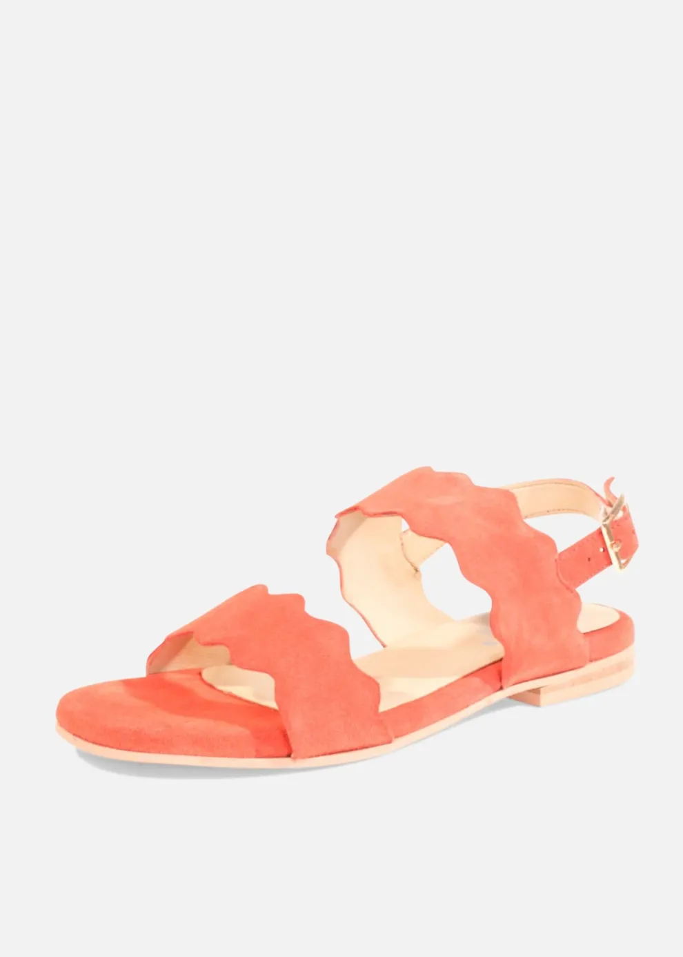 Jarden Suede Scallop Sandals