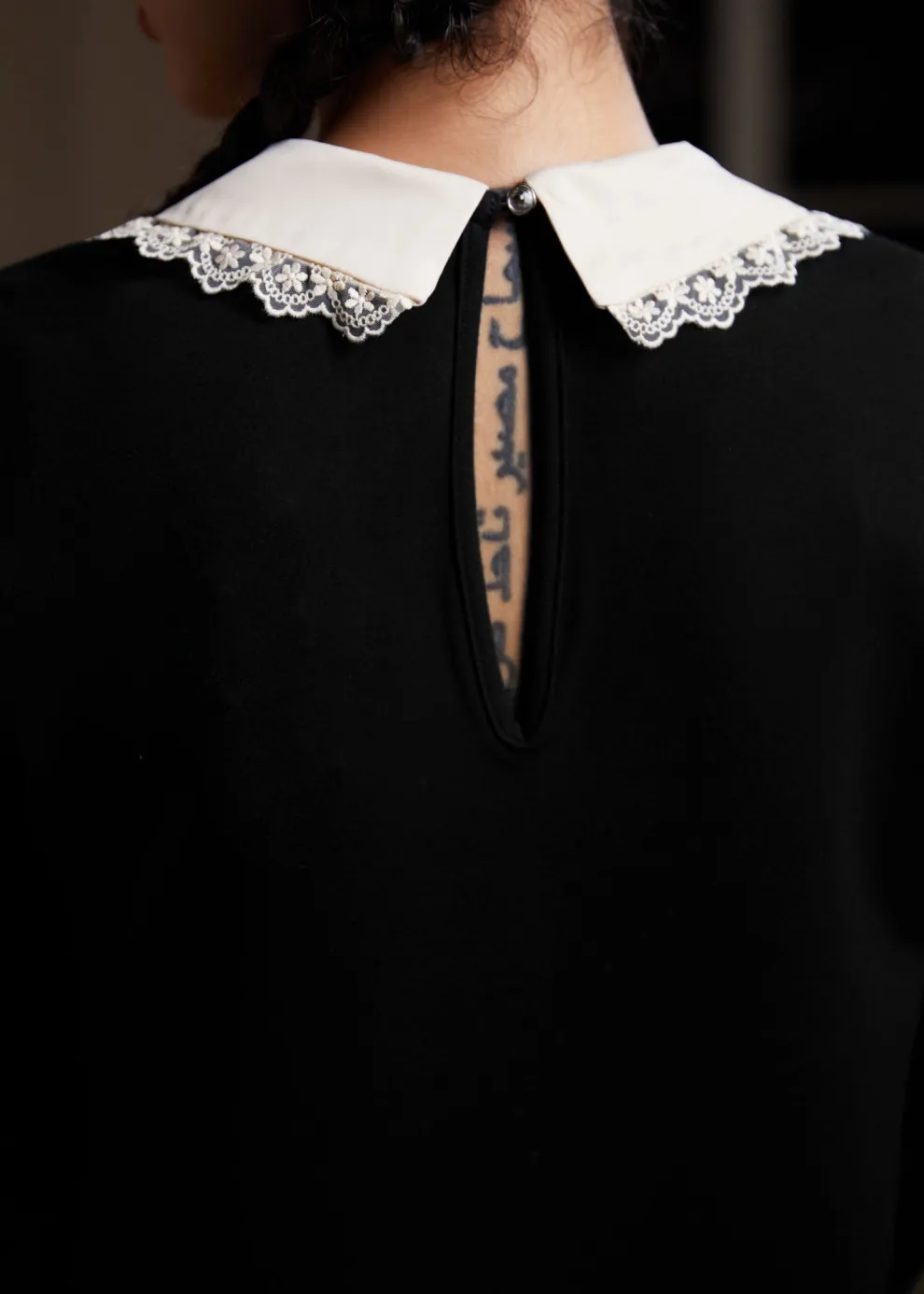 Laced Leaf Shift Dress