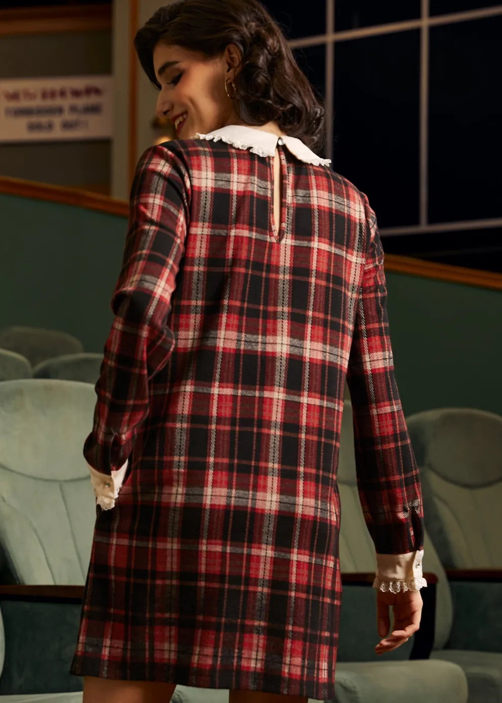 Laced Leaf Shift Dress