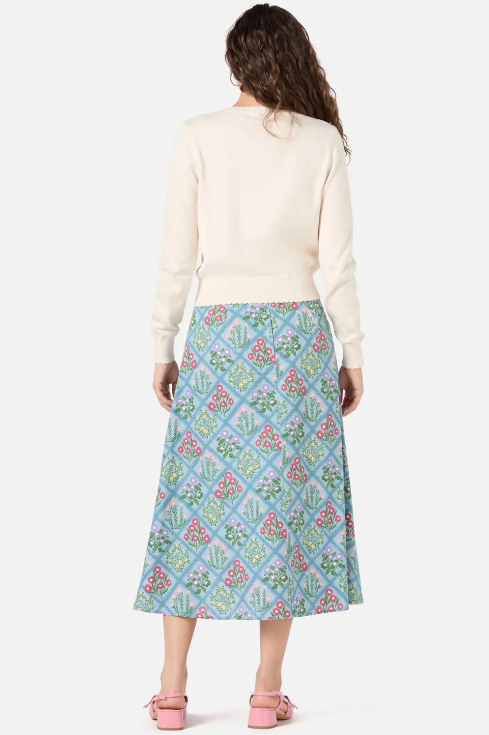 Lattice Embroidered Cardigan