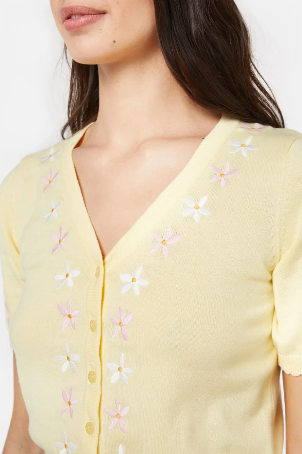 Lemonade Emb Cardigan