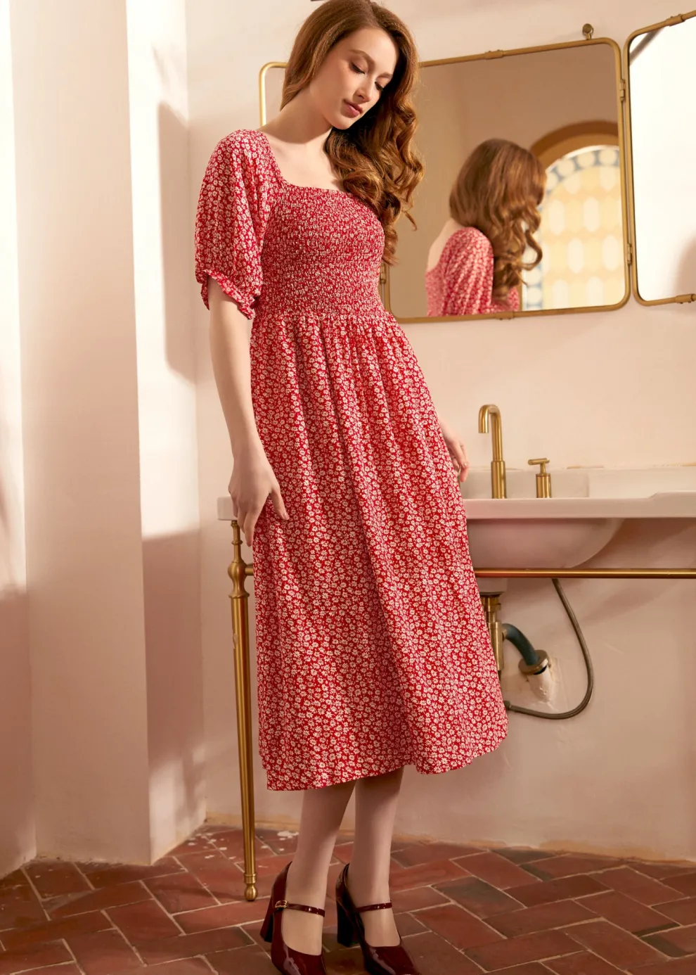 Lilting Love Short Sleeve Babydoll Dress