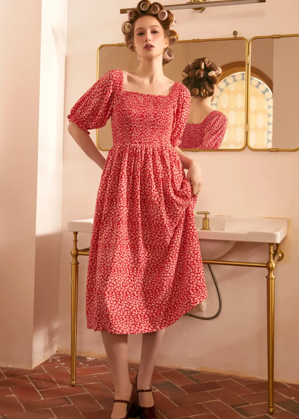 Lilting Love Short Sleeve Babydoll Dress