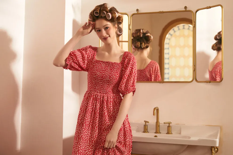 Lilting Love Short Sleeve Babydoll Dress