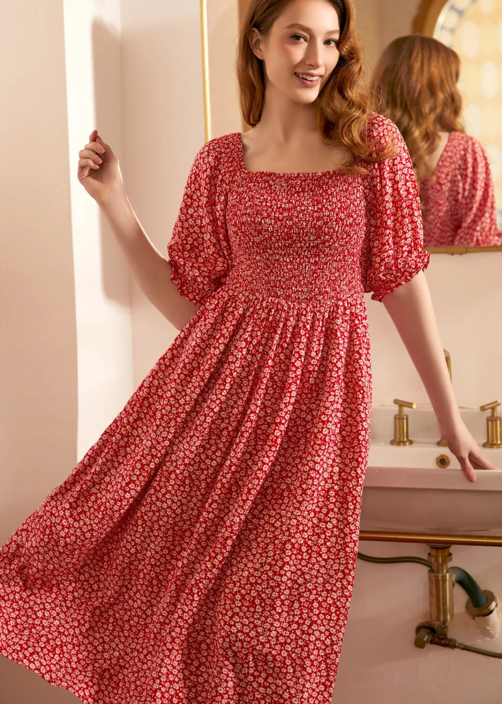Lilting Love Short Sleeve Babydoll Dress