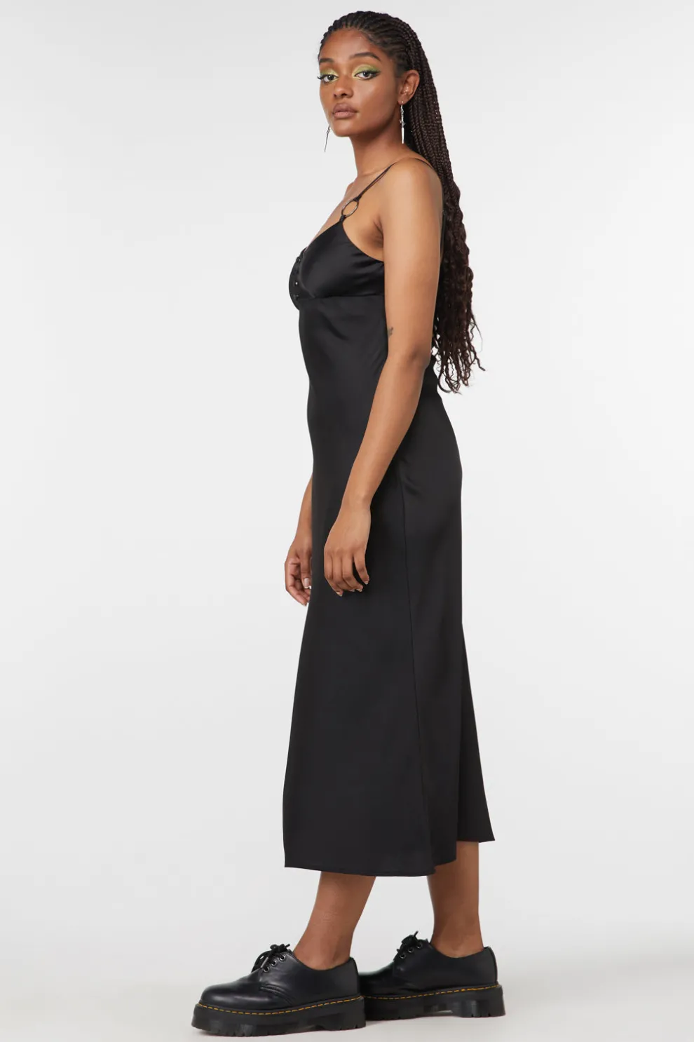 Lizzie Satin Bias Cut Dress