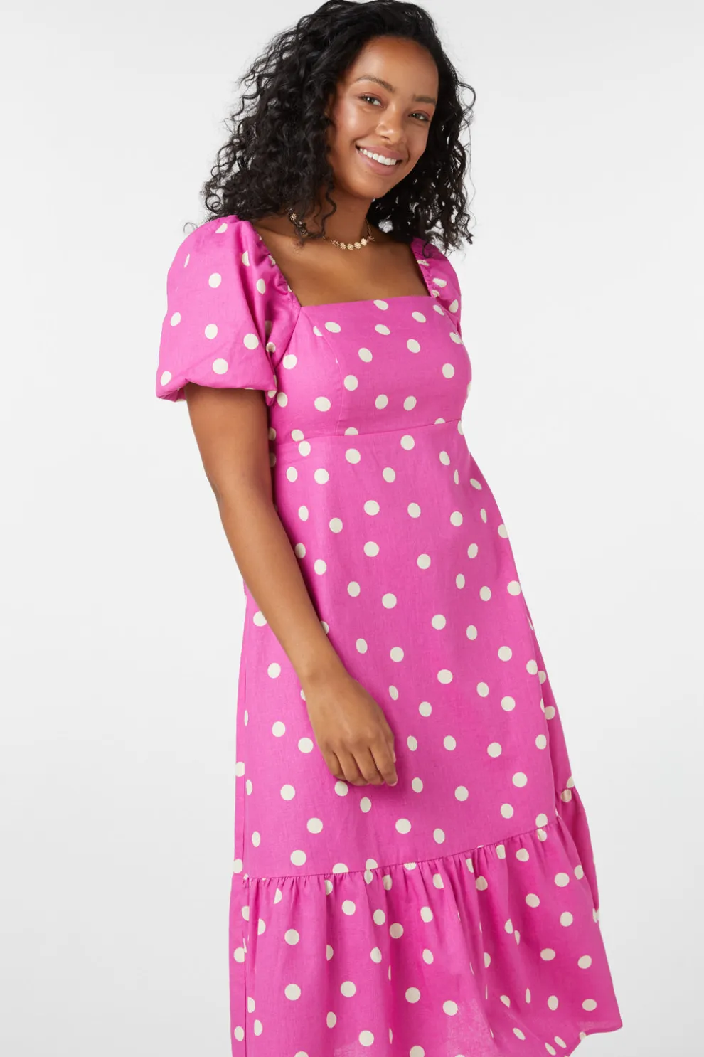 Lucy Polka Dot Midi Dress