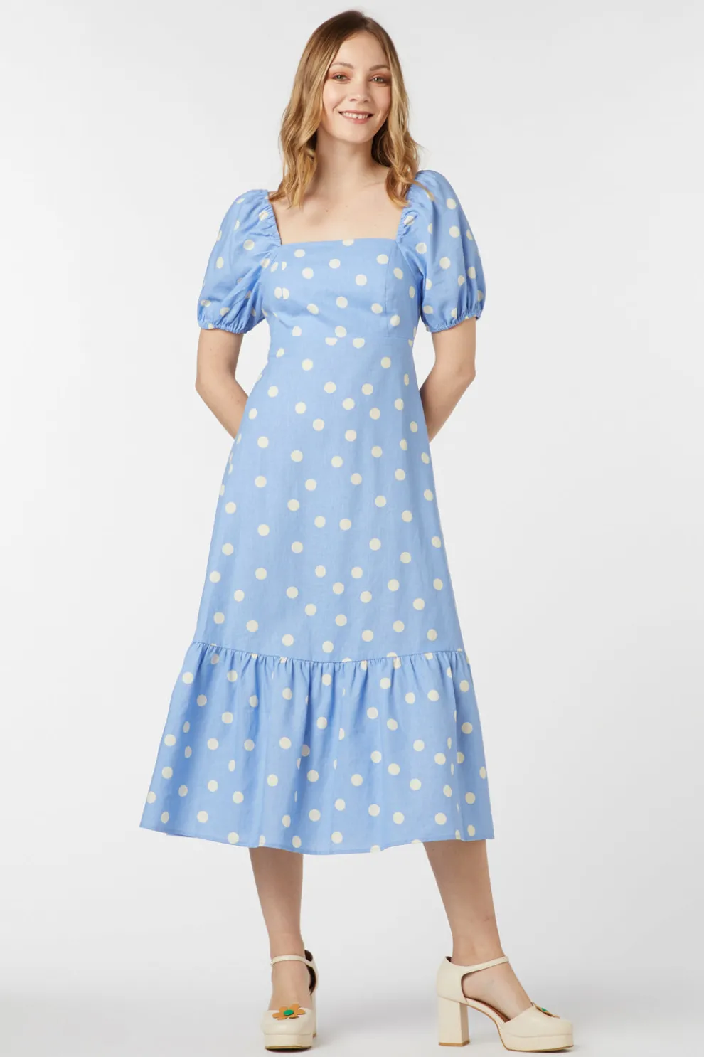 Lucy Polka Dot Midi Dress