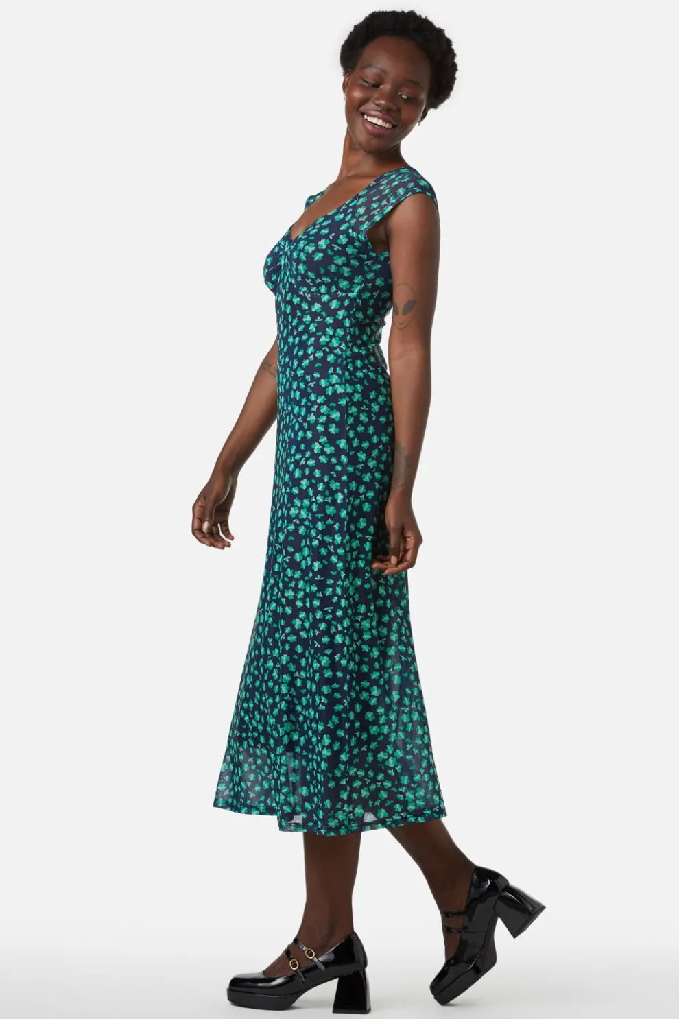 Mille Fleur Mesh Dress