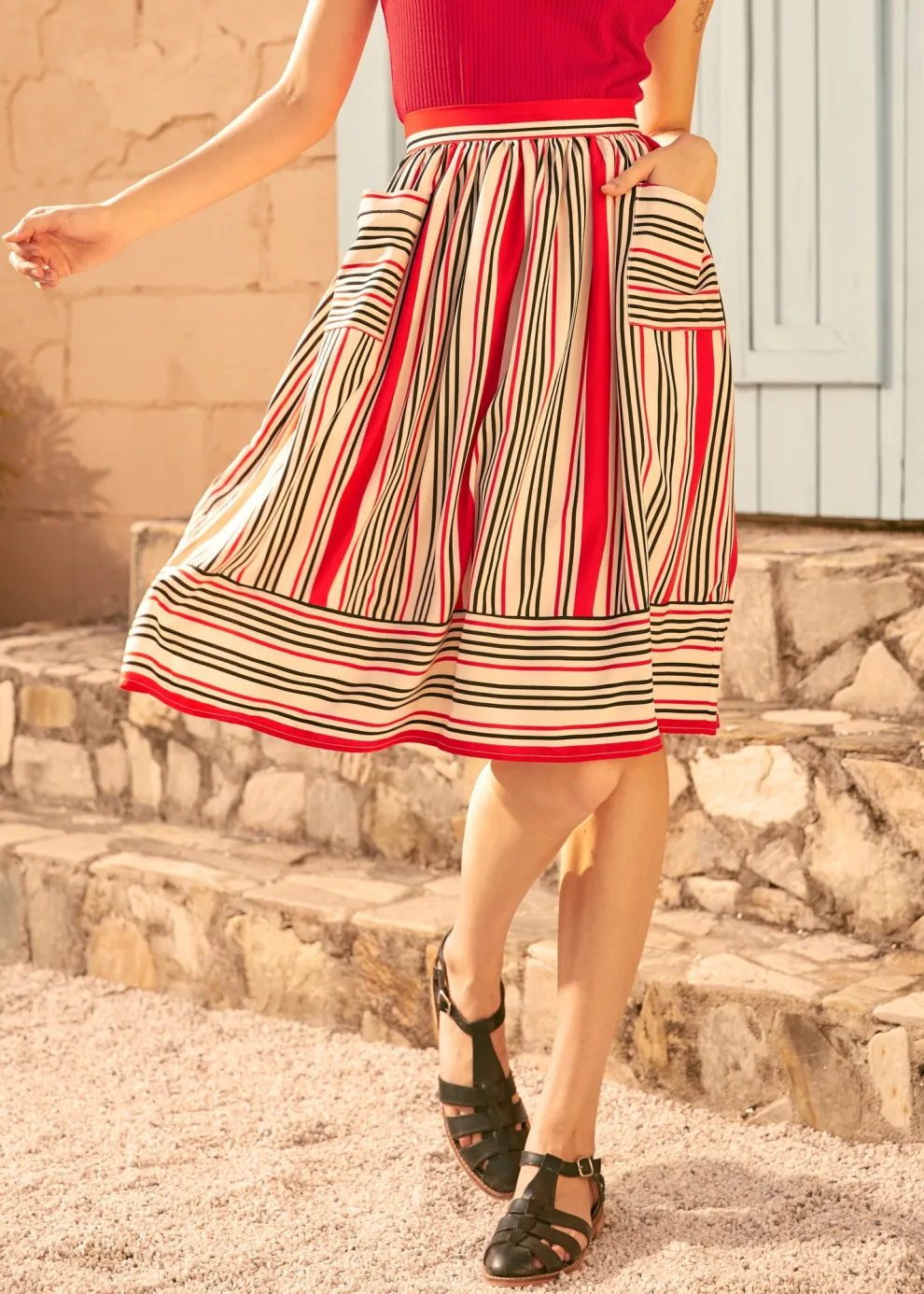 Mixed Signals Dirndl Skirt