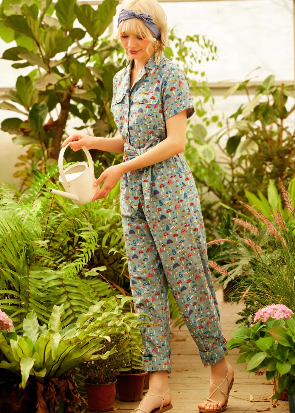 Mushroom About Town Jumpsuit