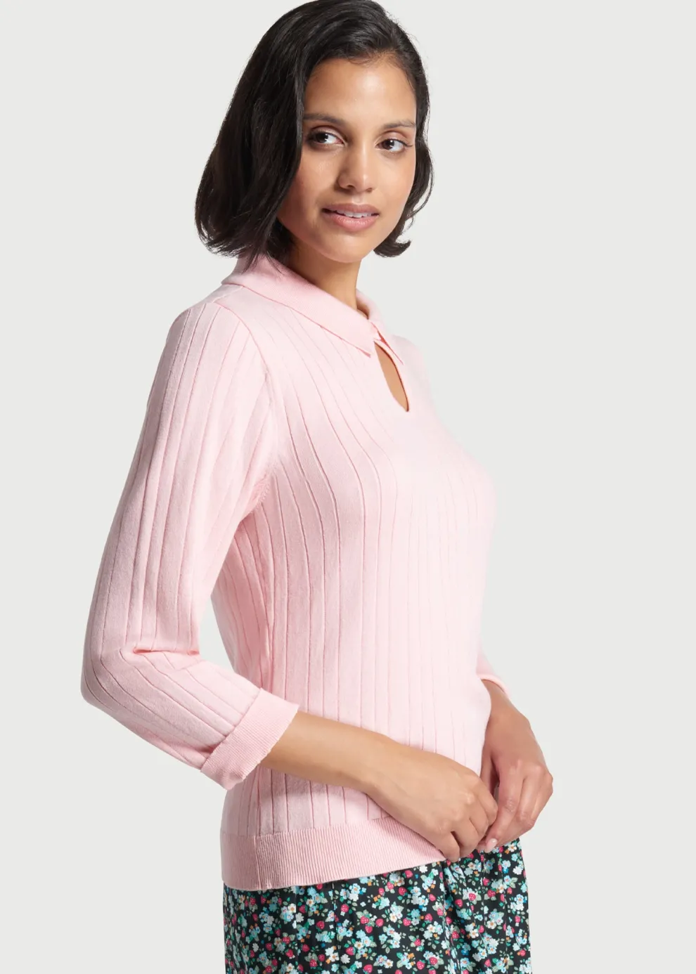 Pearly Paradise Keyhole Sweater