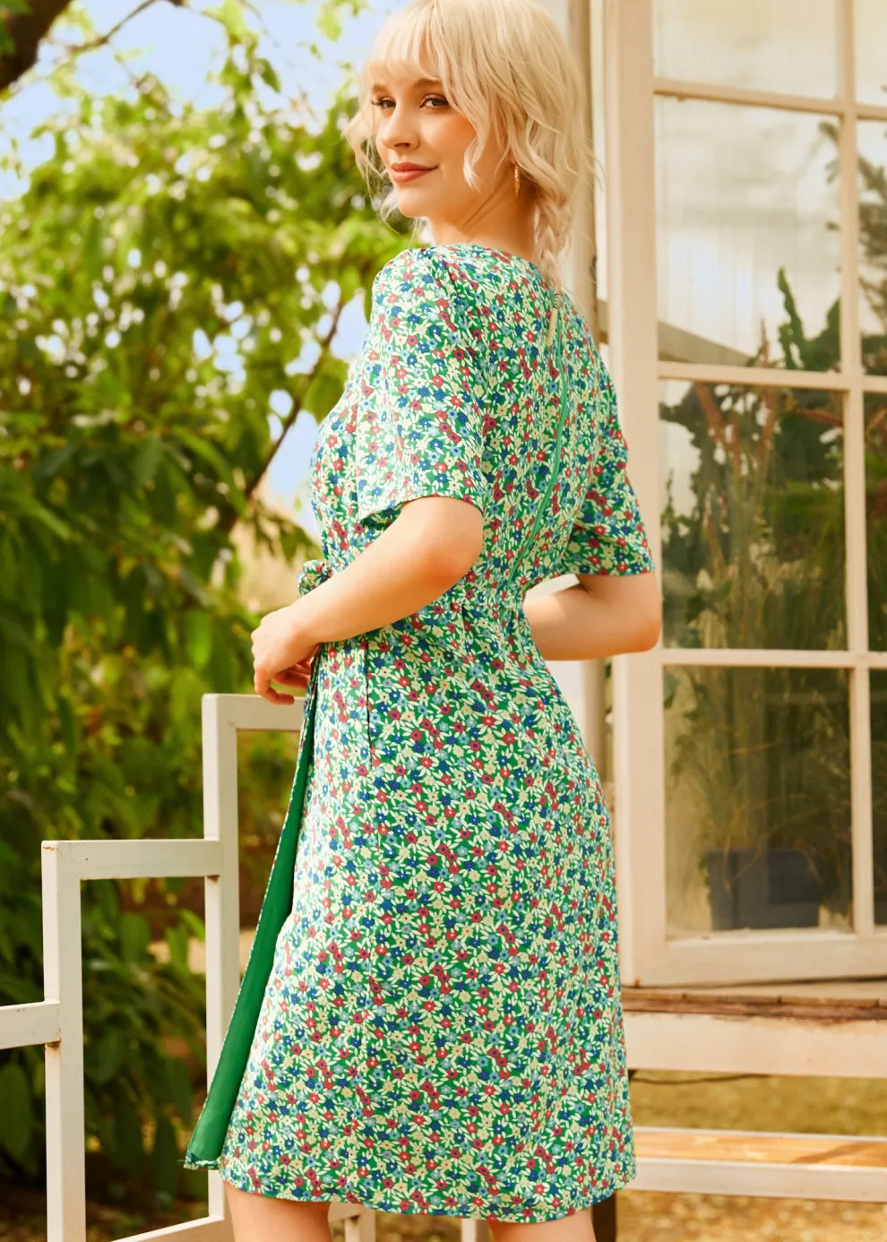 Petal & Promise Wrap Dress