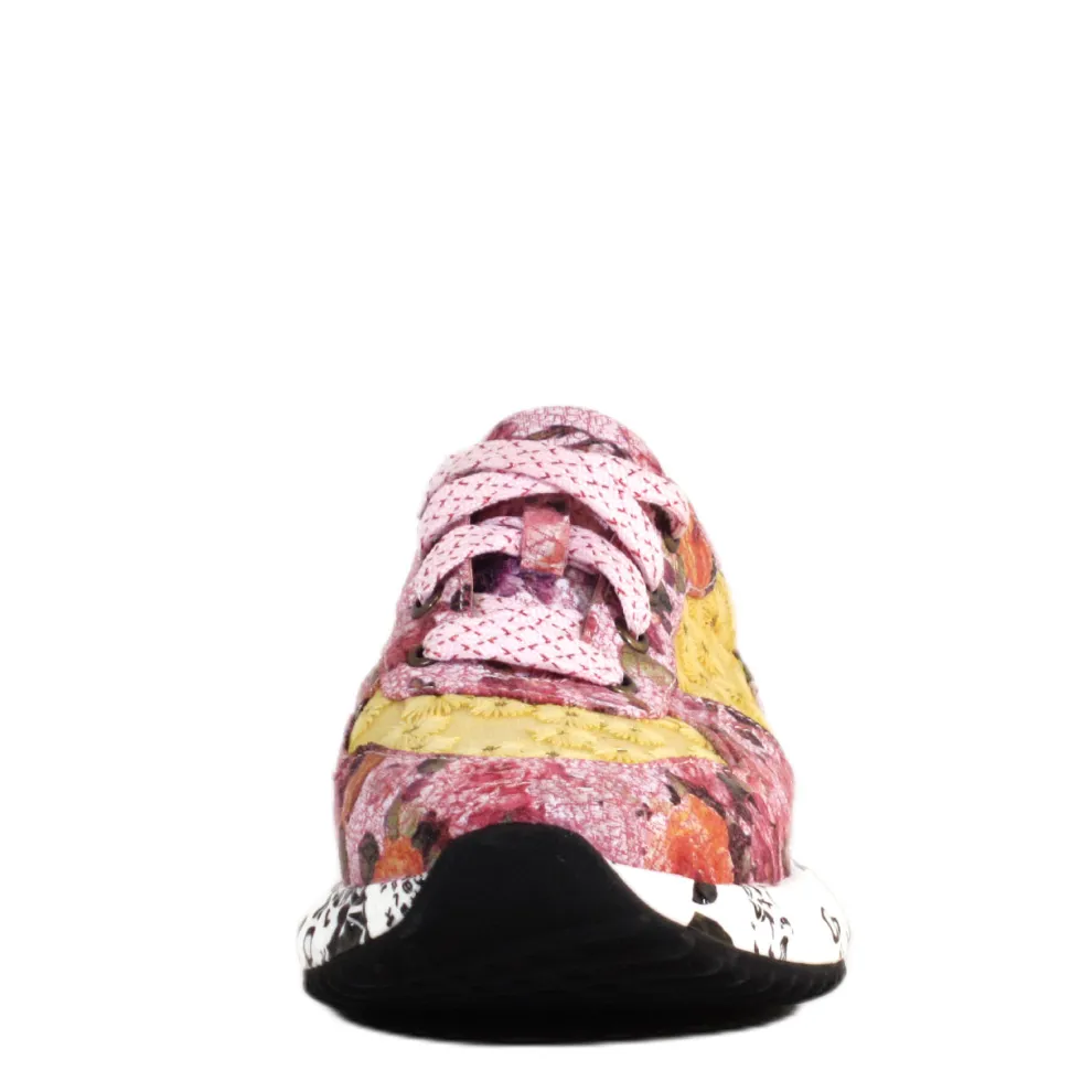 Pinky Floral Dad Sneakers