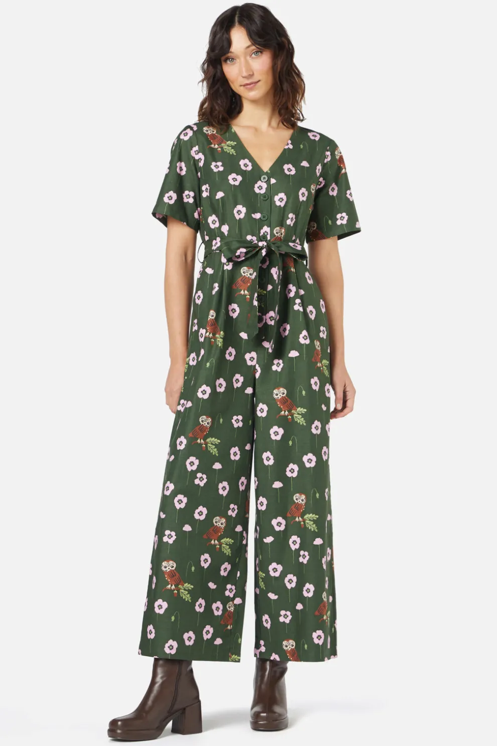 Poppy Owl Jumpsuit