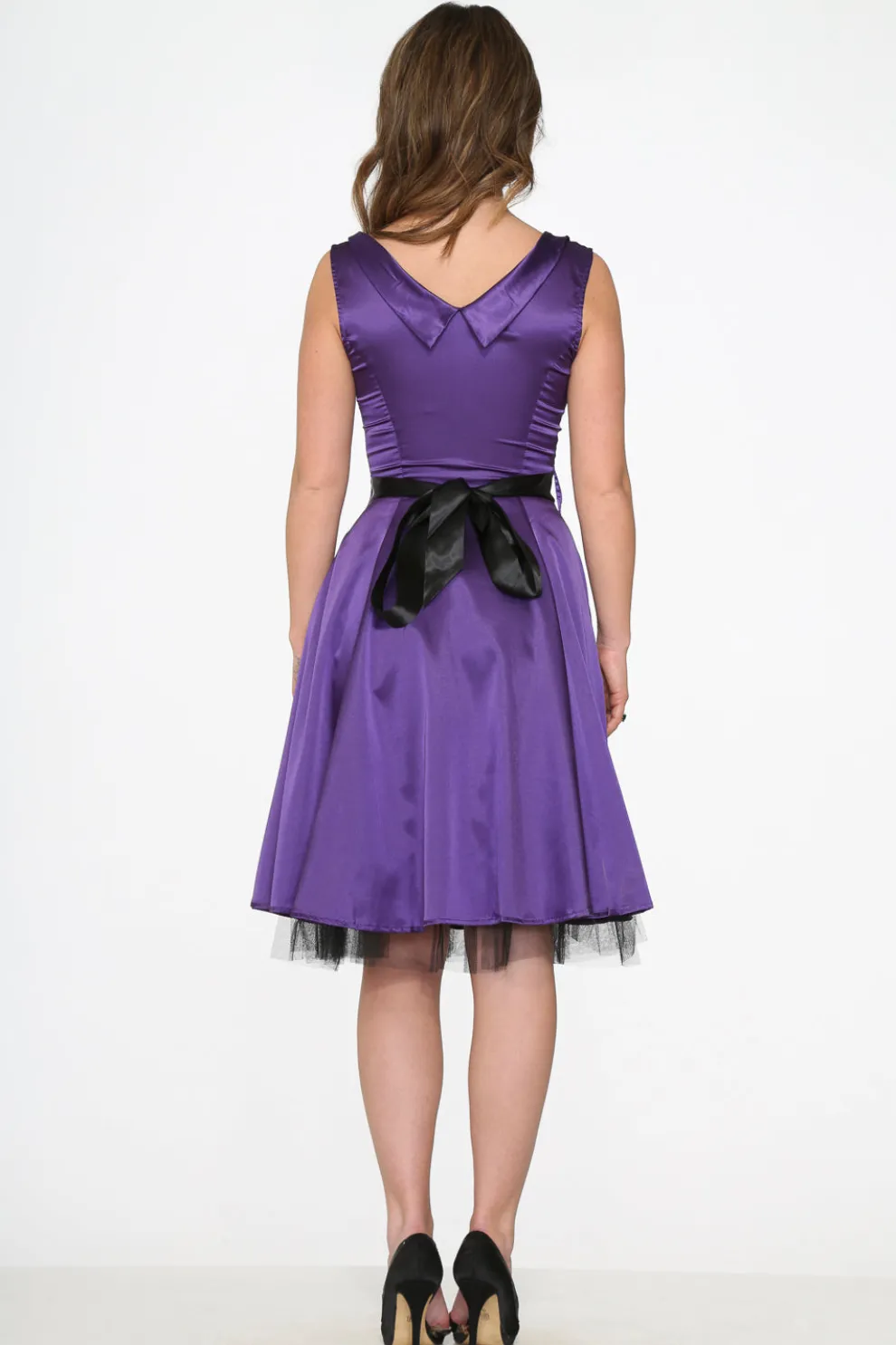 Purple Occastional Swing Dress