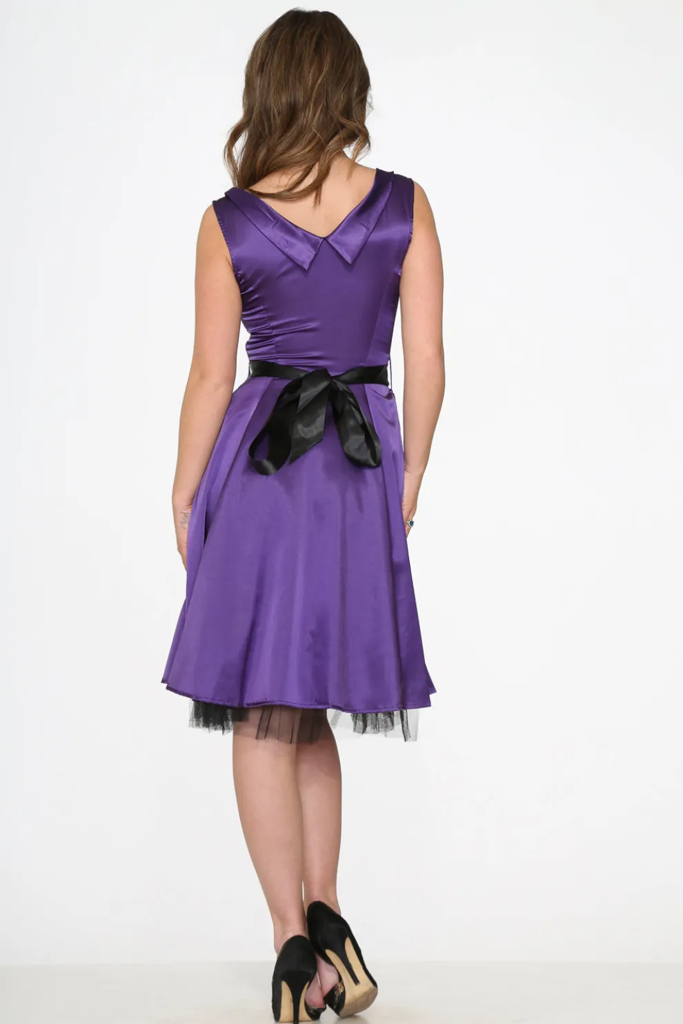 Purple Occastional Swing Dress