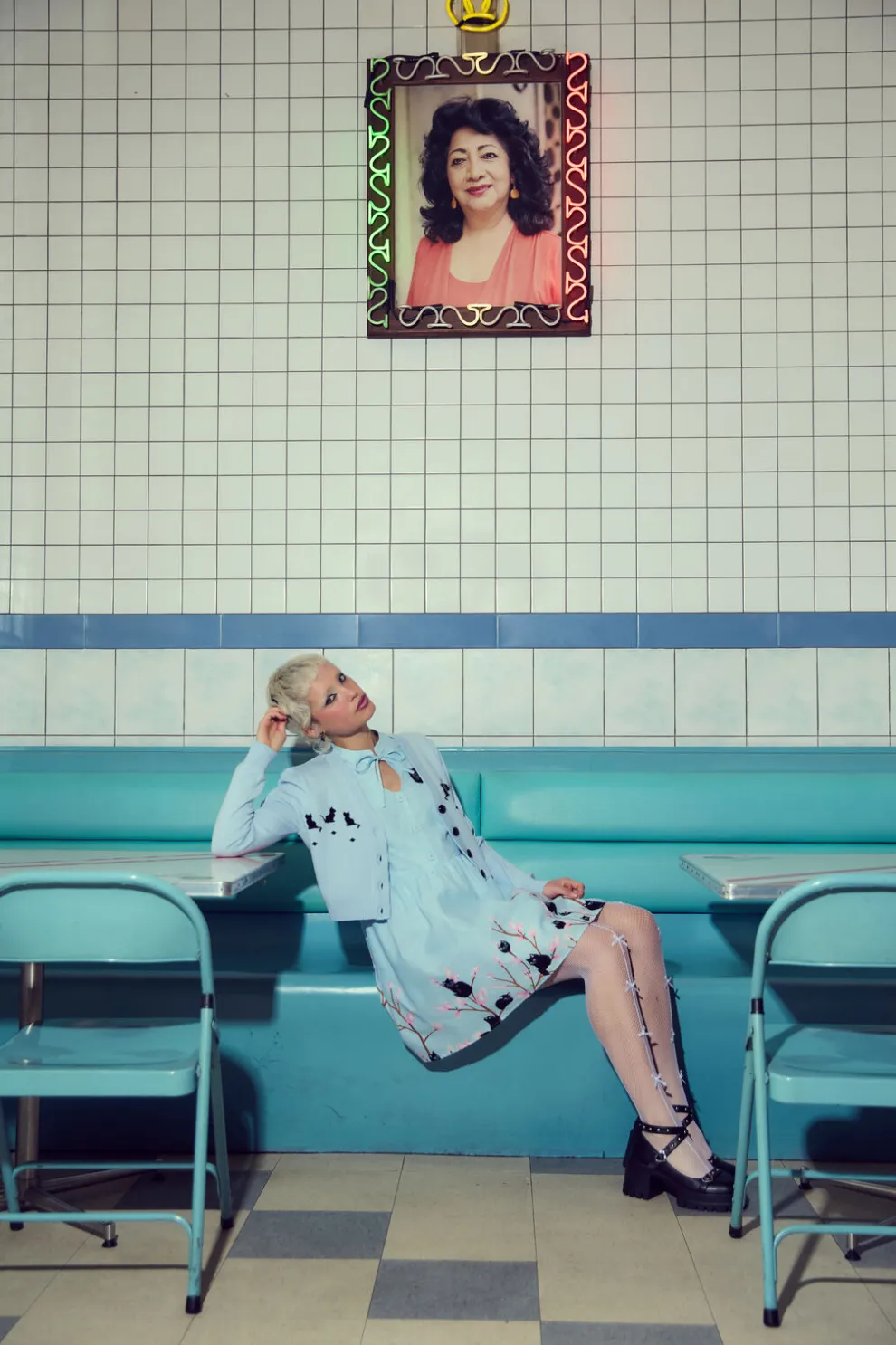 Pussy Willow Border Dress