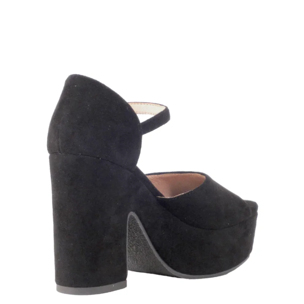 Quill Suede Platform Heels