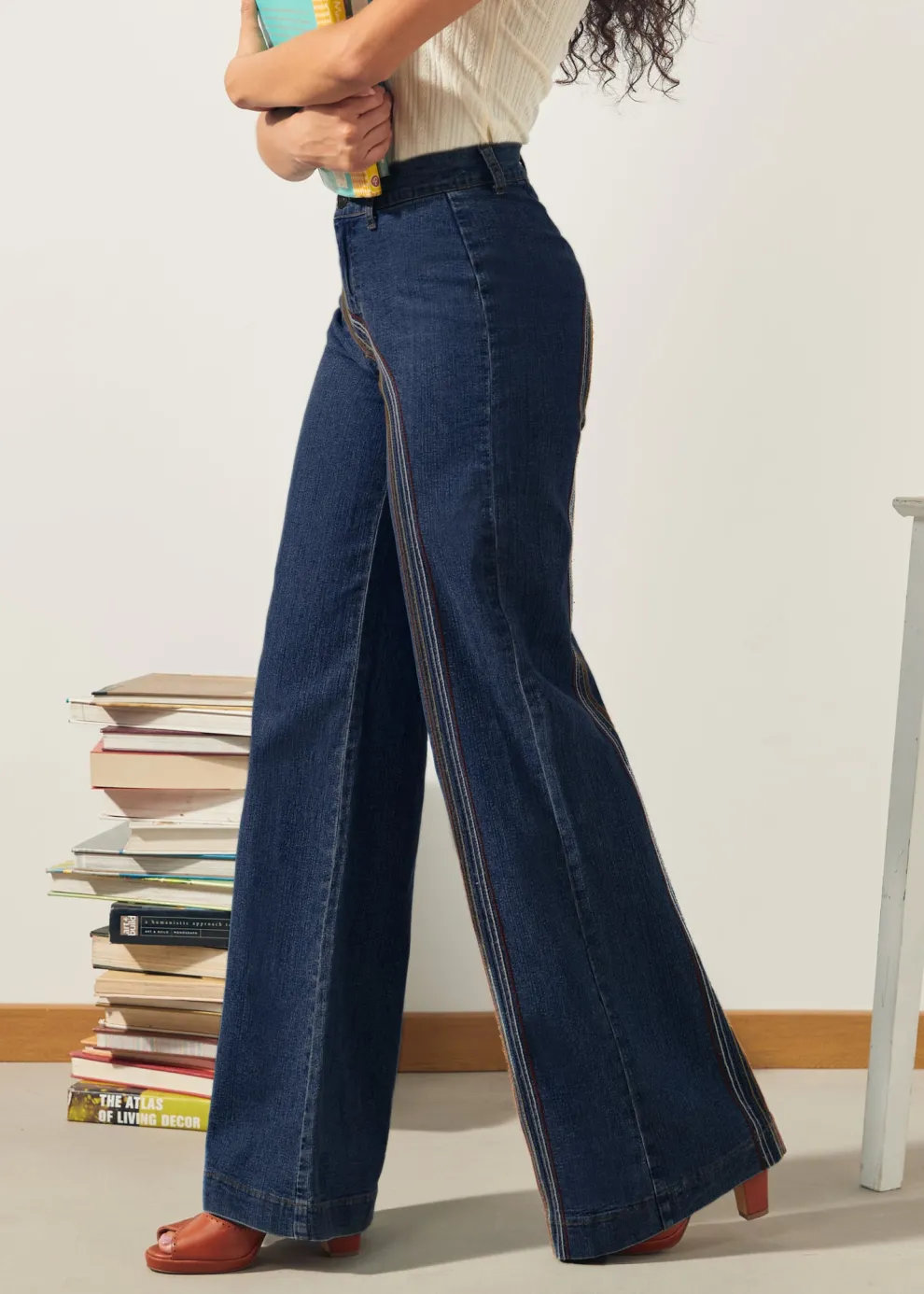 Rainbow With Me Wide-Leg Jeans