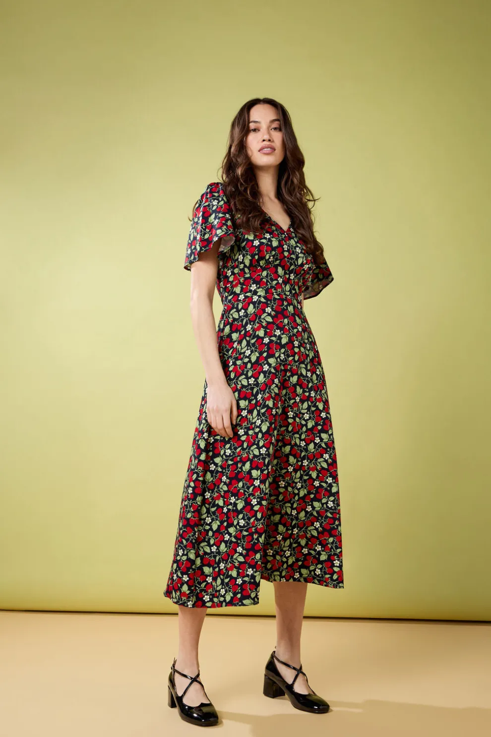 Raspberry Midi Dress