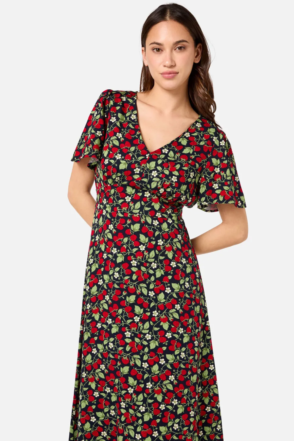 Raspberry Midi Dress