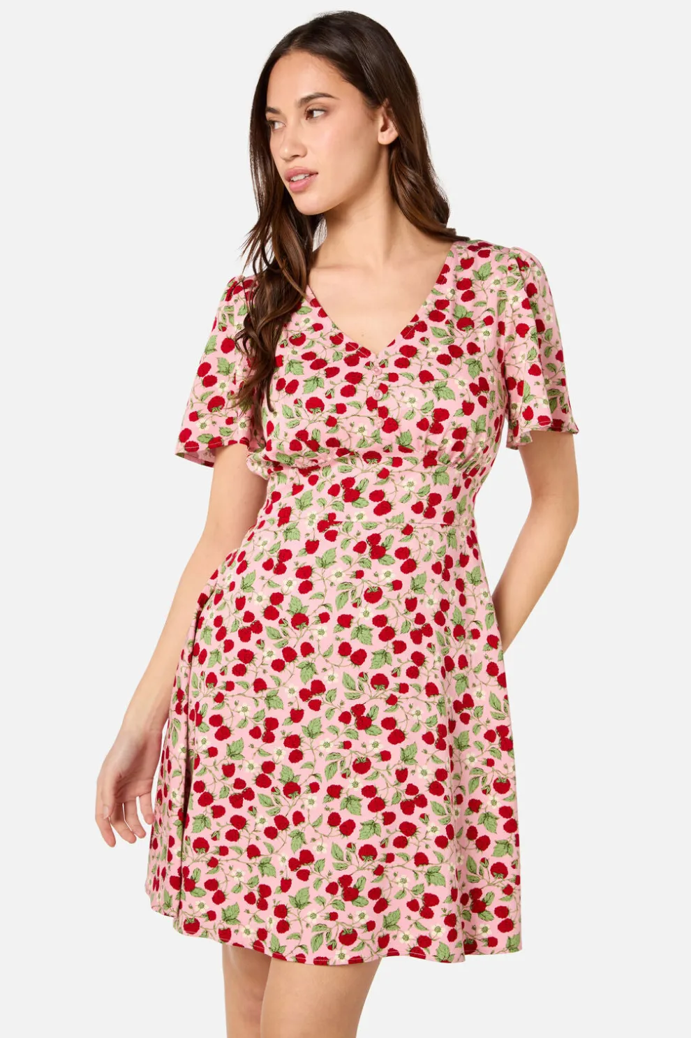 Raspberry Mini Dress