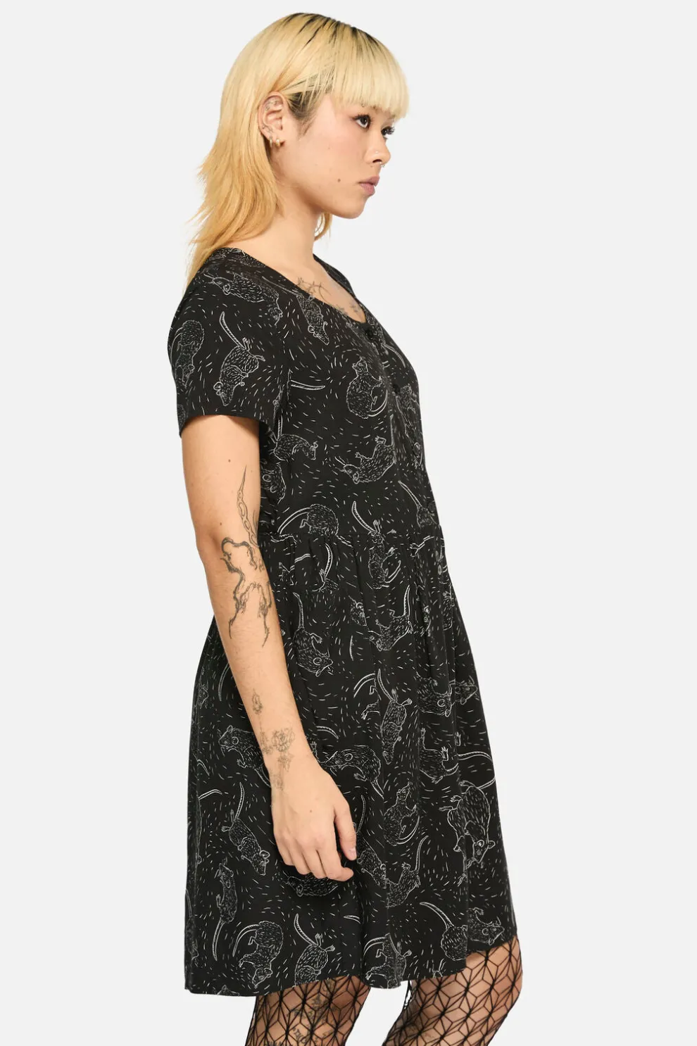 Ratbag Short Sleeved Grunge Dress