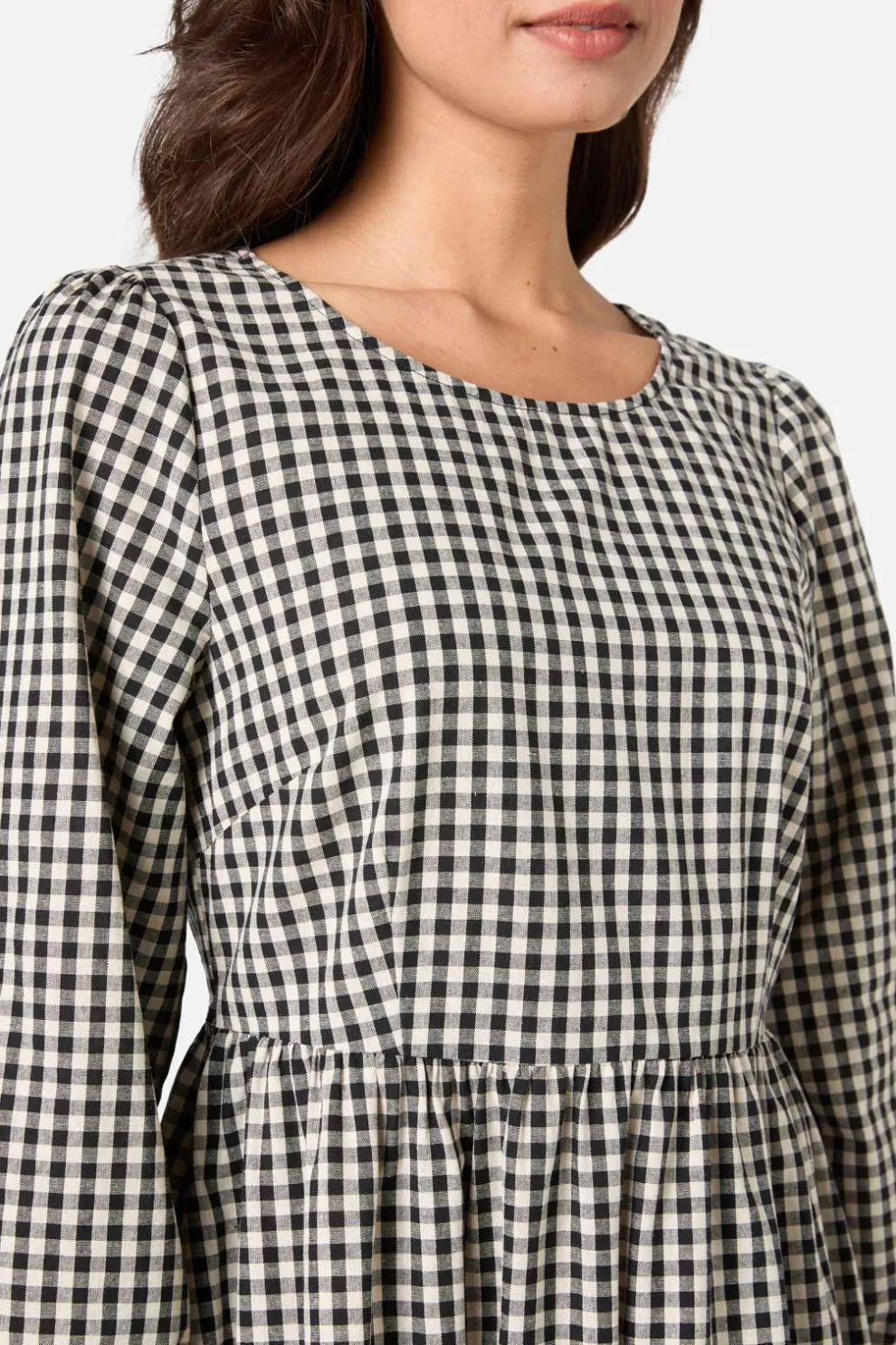 Renae Check Midi Dress