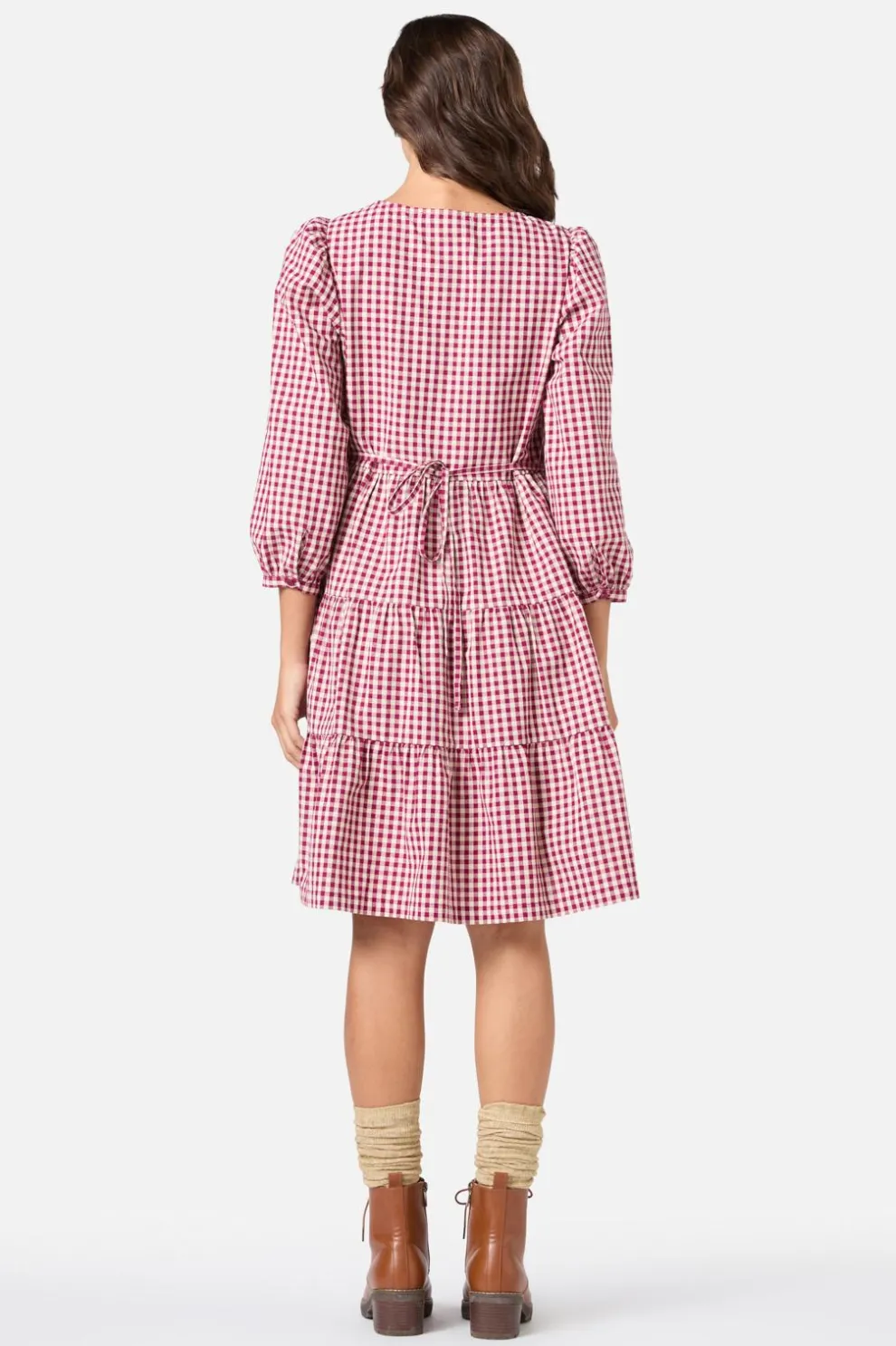 Renae Check Smock Dress