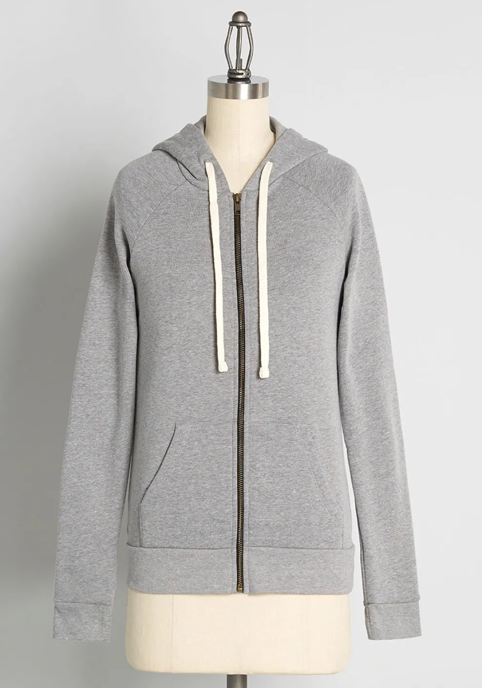 Resting Witch Face Graphic Zip-Up Hoodie