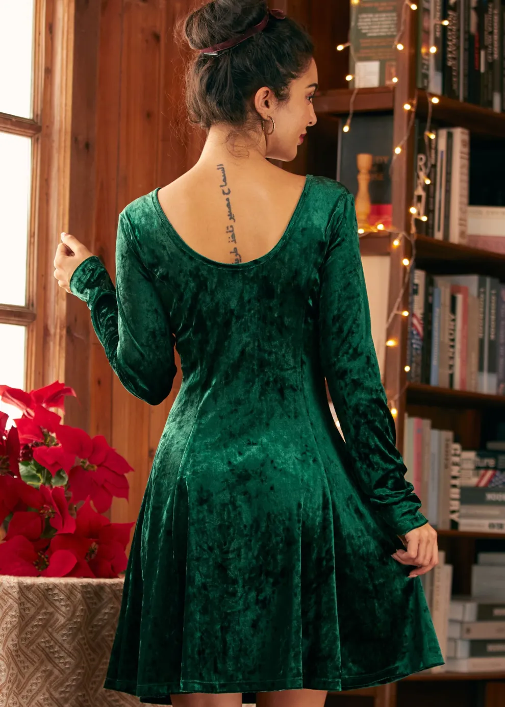 Retro Radiance Fit & Flare Dress