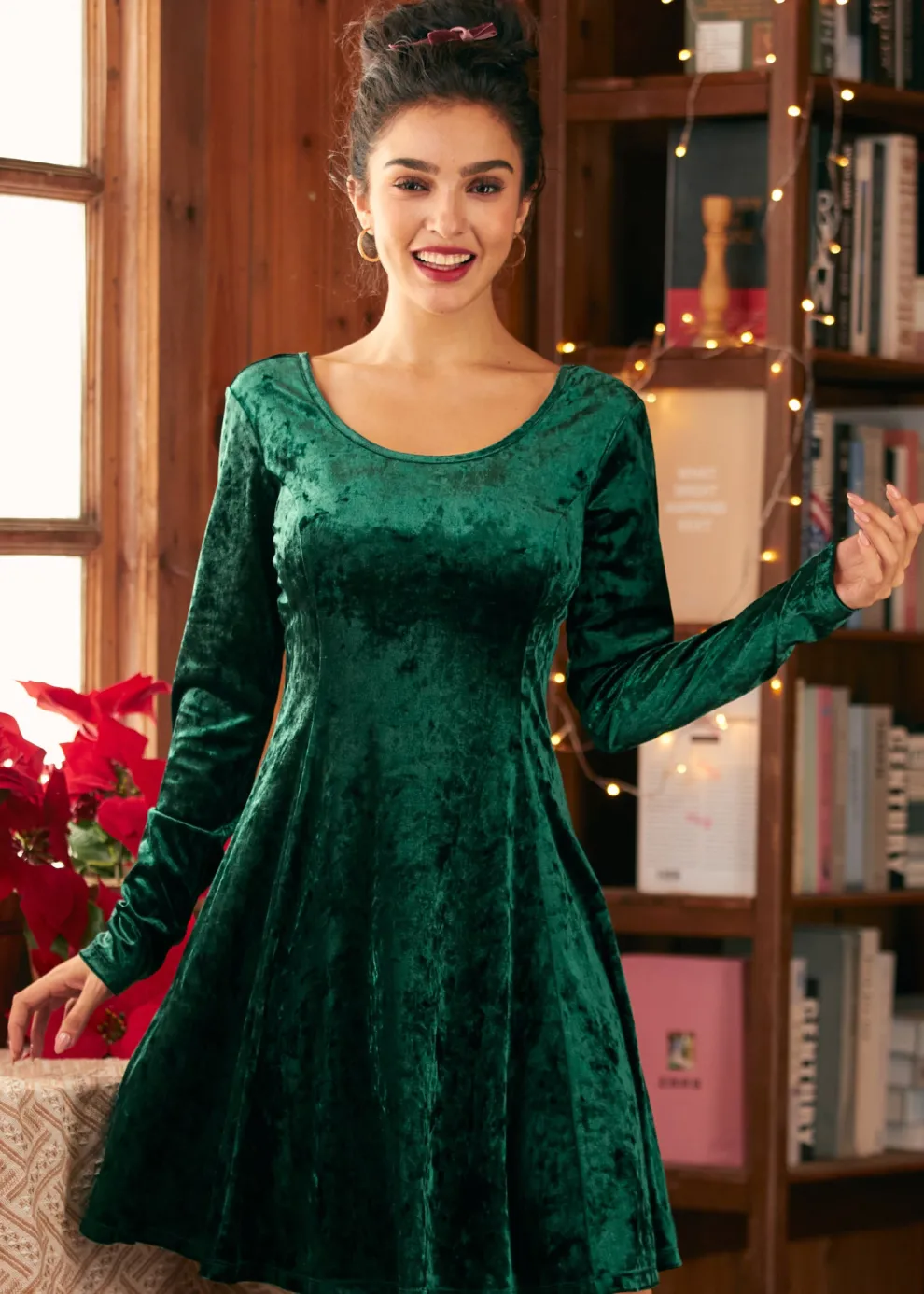 Retro Radiance Fit & Flare Dress