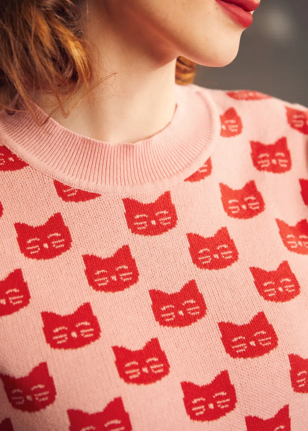 Retro Radiance Puff Shoulder Sweater