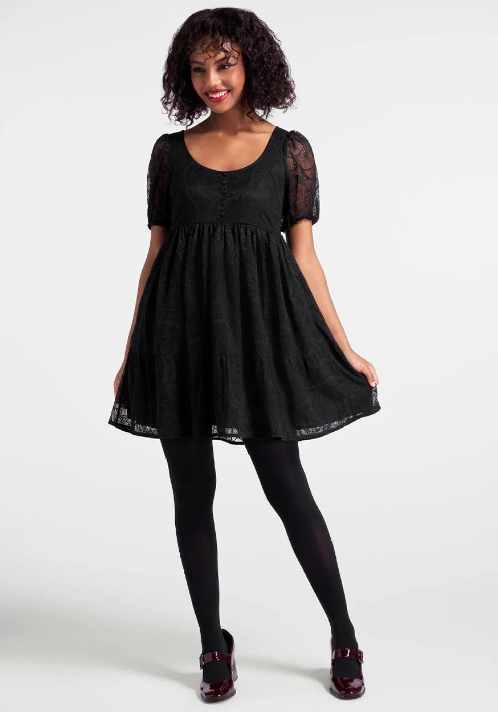 Right Lace, Right Time Babydoll Dress
