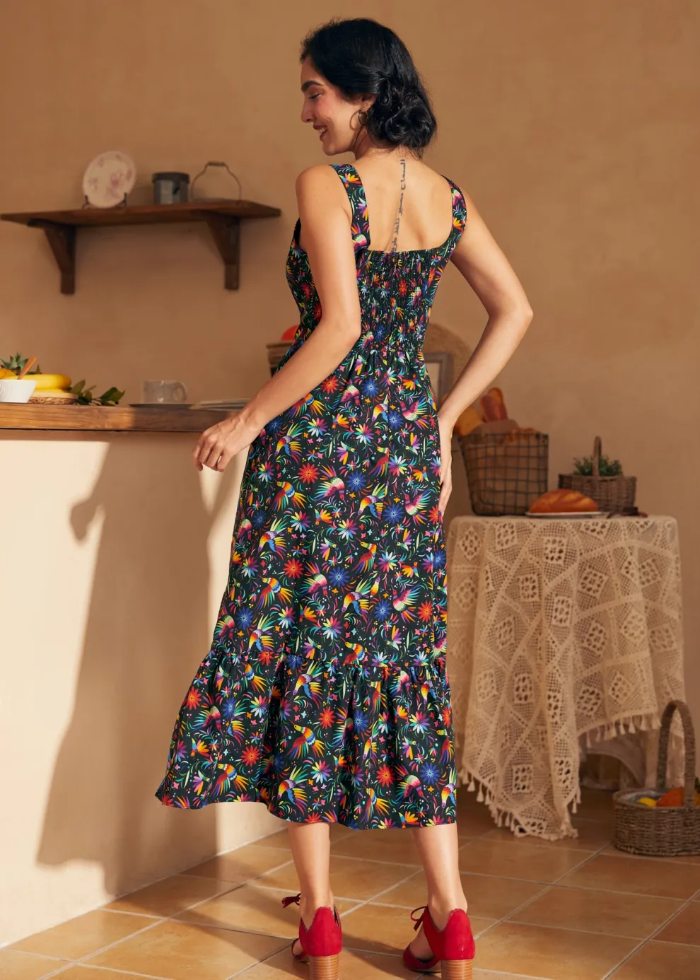 Riviera Stroll Midi Dress